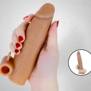 5.5 Inch Liquid Silicone Vibrating Penis Sleeve