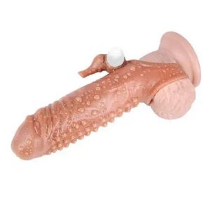 7 Inch Liquid Silicone Penis Sleeve With Vibration