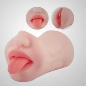 Male Masturbator Toy Double End (Mouth & Vagina)