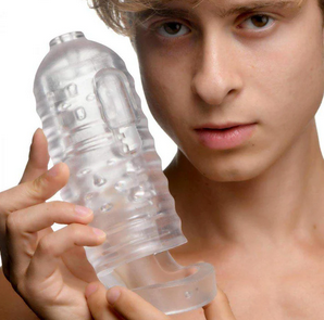 Milker Masturbator with Ball Strap - Male Masturbator