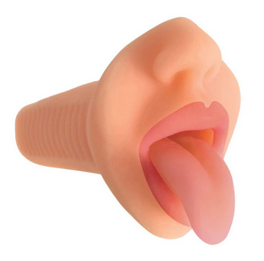 Mistress Courtney Vibrating Mouth Stroker- Flesh