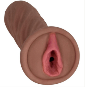 Mistress Natalia BioSkin Vibrating Pussy Stroker- Brown