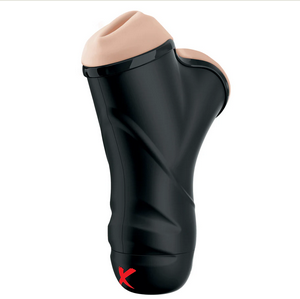 Pdx Elite Double Penetration Vibrating Stroker | Pipedream